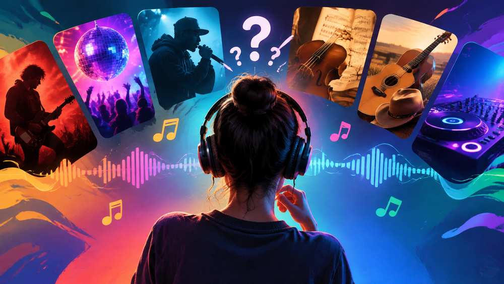 Kannst du die verschiedenen Musikgenres unterscheiden, oder ist alles nur eine Frage der Stimmung?