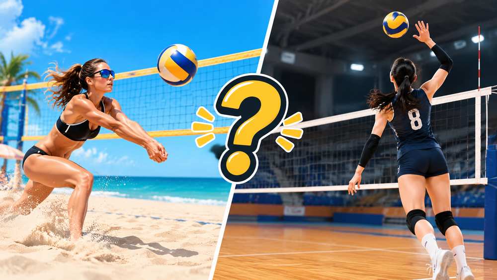 Beach Volleyball or Indoor Volleyball? Most Fans Get This Wrong
